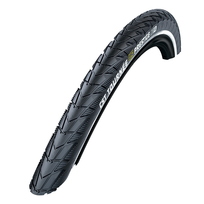 CST Buitenband 26-1.75 (47-559) city tournee prestige zwart +r afbeelding