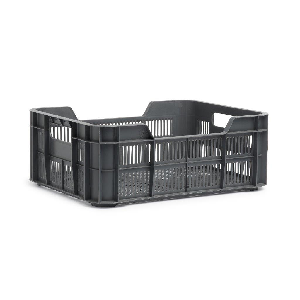 UrbanProof Urban proof fietskrat helsinki kunststof 11l 40x30x15 cm as grijs afbeelding