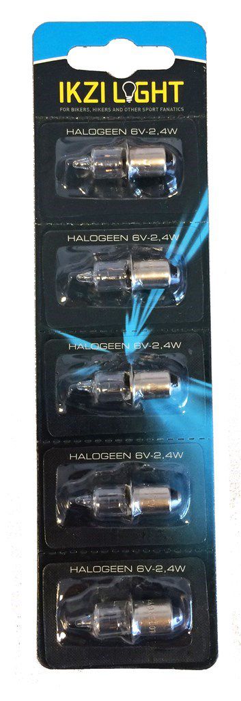 Lamp halogeen 6v 2.4w kraag voor