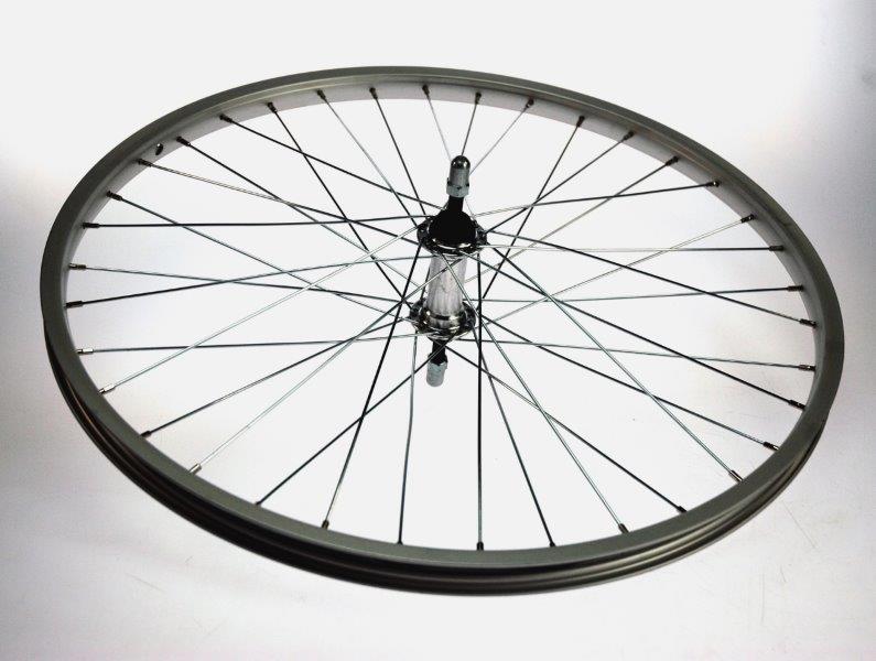 Bikefun Voorwiel 24x1.75 alu zilver blank afbeelding