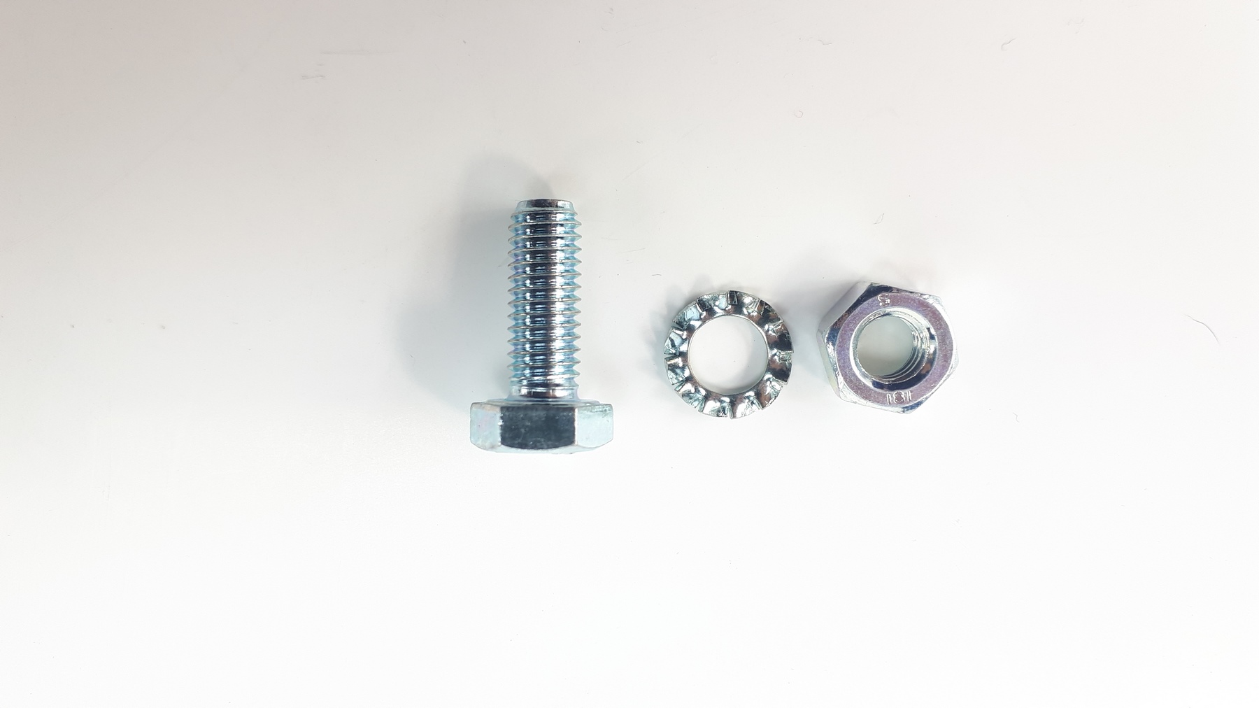 Bofix Bout m6x12 zeskant + veerring afbeelding