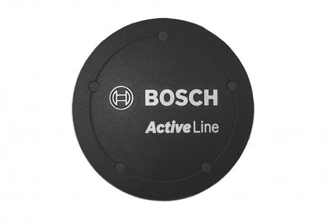 Logo Bosch op kap motor